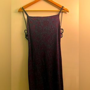 Glitter Pattered Vintage Dress